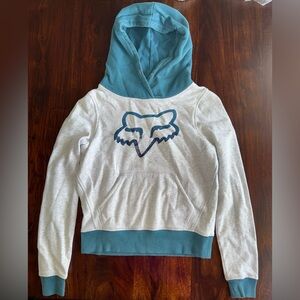 Women’s Fox Racing Blue & Heather Gray Hoodie